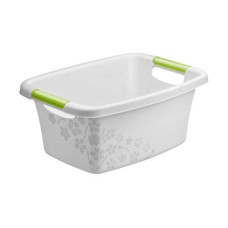 Rotho Wäschekorb Flowers Hellgrau, 12 l Rotho Wäschekorb Flowers Hellgrau, 12 l