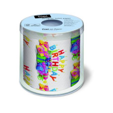 Paper + Design Toilettenpapier Happy B-day 1 Rollen, 3-lagig, Mehrfarbig Paper + Design Toilettenpapier Happy B-day 1 Rollen, 3-lagig, Mehrfarbig