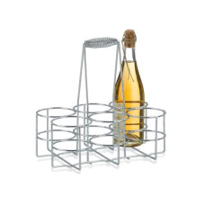 Kela Flaschenträger Loop für 6 Flaschen, Silber Kela Flaschenträger Loop für 6 Flaschen, Silber