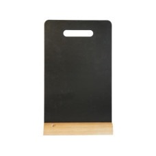 Securit Tischkreidetafel Silhouette Mini Schwarz/Hellbraun