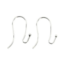 Creativ Company Ohrring 21 mm, Versilbert, 6 Stk.