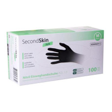 SecondSkin Einweghandschuh Nitril M, Schwarz SecondSkin Einweghandschuh Nitril M, Schwarz