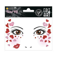 Herma Stickers Tattoos Face Art Love, 1 Stück Herma Stickers Tattoos Face Art Love, 1 Stück