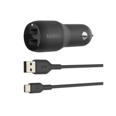 Belkin Autoladegerät Boost Charge 2-Port USB-A  24W + USB-C Kabel
