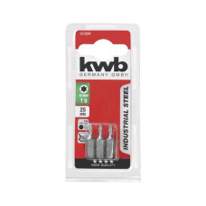 kwb Bit-Set Industrial Steel Bits 1/4 Torx T9 3-Stück