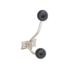 Tranquillo Wandhaken 2-fach, Retro, Schwarz Tranquillo Wandhaken 2-fach, Retro, Schwarz