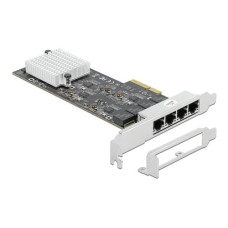 Delock Netzwerkkarte 4x 2.5Gbps, RTL8125B PCI-Express x4