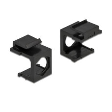 Delock Keystone-Modul 9.7 mm Durchführung, schwarz 4er-Pack Delock Keystone-Modul 9.7 mm Durchführung, schwarz 4er-Pack