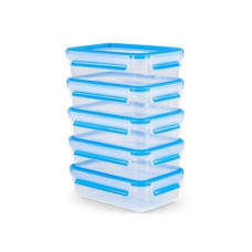 Emsa Vorratsbehälter Clip & Close 5-teilig, 4 l, Transparent