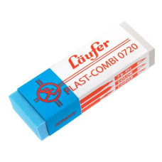 Läufer Radiergummi PLAST COMBI 0720 Blau/Weiss Läufer Radiergummi PLAST COMBI 0720 Blau/Weiss