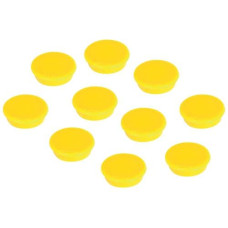 Franken Haftmagnet Ø 24 mm, 10 Stück, Gelb