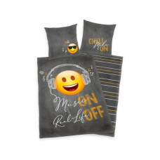 Herding Kinder Bettwäschegarnitur Emoji 160 x 210 cm Herding Kinder Bettwäschegarnitur Emoji 160 x 210 cm