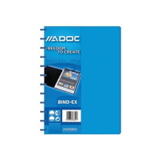 Adoc Sichtbuch Colorlines A4, 30 Taschen, Blau