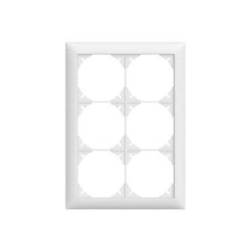 Feller EDIZIOdue Abdeckrahmen 2x3, weiss