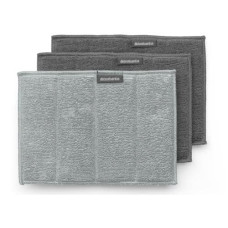 Brabantia Mikrofaser-Reinigungstuch 3 Stück, Hellgrau/Grau/Dunkelgrau