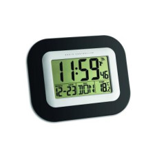 TFA Dostmann Funkuhr Schwarz