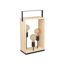 EGLO Leuchten Tischleuchte FAMBOROUGH 3x E27, Schwarz/Beige EGLO Leuchten Tischleuchte FAMBOROUGH 3x E27, Schwarz/Beige