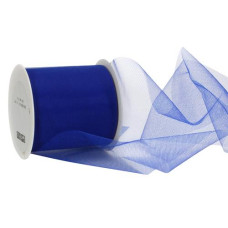 Spyk Geschenkband Torino Tulle 100 mm x 50 m, Blau