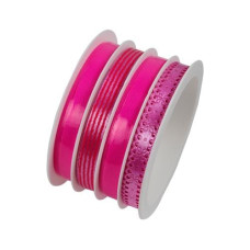 Braun + Company Geschenkband Mix 10 mm x 16 m, Pink