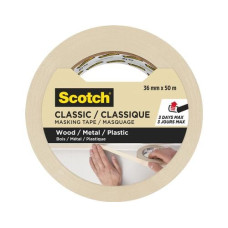 3M Malerabdeckband Scotch Classic 3650 36 mm x 50 m, Beige