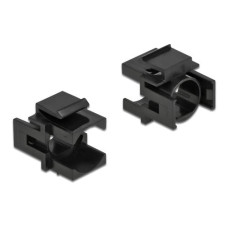 Delock Keystone-Modul 12.5 mm Durchführung, schwarz 4er-Pack Delock Keystone-Modul 12.5 mm Durchführung, schwarz 4er-Pack