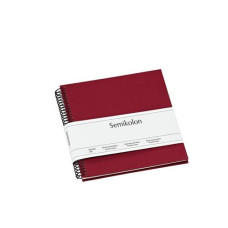 Semikolon Fotoalbum 17 x 17 cm Bordeaux, 20 cremeweisse Seiten