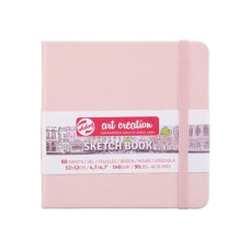 Talens Malbuch 12 x 12 cm Pastellrosa Talens Malbuch 12 x 12 cm Pastellrosa