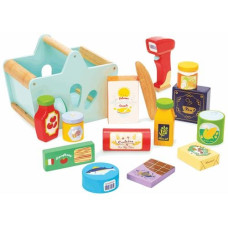 LE TOY VAN Spiel-Lebensmittel Gefüllter Einkaufskorb & Scanner