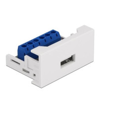 Delock USB 2.0 Adapter Easy 45 Modul Terminalblock - USB-A Buchse