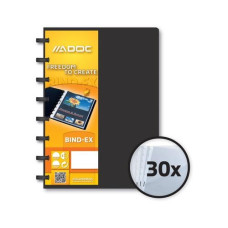 Adoc Sichtbuch Bind-Ex A5, 30 Taschen, Schwarz
