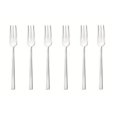 Sambonet Kuchengabel Rock 6 Stück, Silber