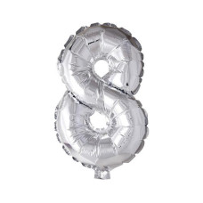 Creativ Company Folienballon 8 Silber Creativ Company Folienballon 8 Silber