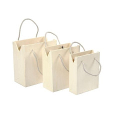 Creativ Company Holzartikel Tragtasche, 3 Stk. Creativ Company Holzartikel Tragtasche, 3 Stk.