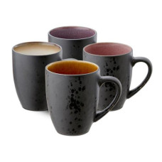 Bitz Kaffeetasse 300 ml, 4 Stück, Beige/Rosa/Schwarz