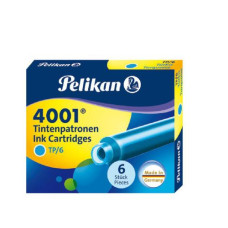 Pelikan Tintenpatrone 4001 Türkis, 6 Stück Pelikan Tintenpatrone 4001 Türkis, 6 Stück