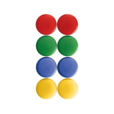 Magnetoplan Haftmagnet Ø 3 cm 8 Stück