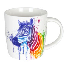 Könitz Kaffeetasse Zebra watercoloured Animals 350 ml, Weiss Könitz Kaffeetasse Zebra watercoloured Animals 350 ml, Weiss