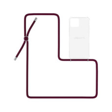 Urbany's Necklace Case iPhone 12 Pro Max Red Wine Transparent Urbany's Necklace Case iPhone 12 Pro Max Red Wine Transparent