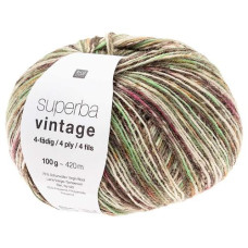 Rico Design Wolle Soft Vintage für Socken 4-fädig, 100 g,  Braun; Grün