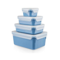 Emsa Vorratsbehälter Clip & Close 4-teilig, 3.55 l, Blau