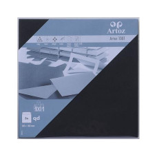 Artoz Couvert 1001, 16 x 16 cm, 5 Stück, Schwarz