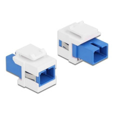 Delock Keystone-Modul SC Buchse zu SC  Buchse Blau / Weiss