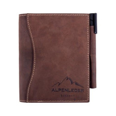 Alpenleder Notizbuch Goethe A6, liniert, Büffelleder braun