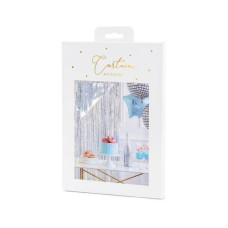 Partydeco Partyaccessoire Vorhang 90 x 250 cm, Rosa/Silber Partydeco Partyaccessoire Vorhang 90 x 250 cm, Rosa/Silber