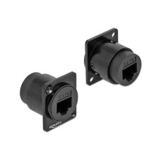 Delock Modul D-Typ RJ45 Cat.6 Buchse zu Buchse Delock Modul D-Typ RJ45 Cat.6 Buchse zu Buchse