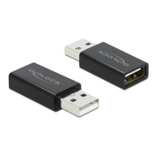 Delock USB-Adapter 2.0, Datenblocker USB-A Stecker - USB-A Buchse