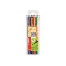 STABILO Fasermaler Greenpoint 4er Etui: Rot/Blau/Grün/Schwarz