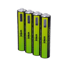 Verico Akku 4x AAA 600 mAh mit USB-C