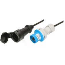 maxCAMP Adapterkabel 0.5 m T23 - CEE16/3, IP44, Schwarz