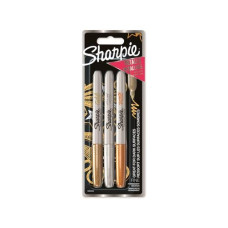 Sharpie Permanent-Marker 3 Stück, Metallic Bronze/Gold/Silber Sharpie Permanent-Marker 3 Stück, Metallic Bronze/Gold/Silber